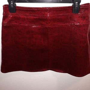 Zara snakeskin mini skirt